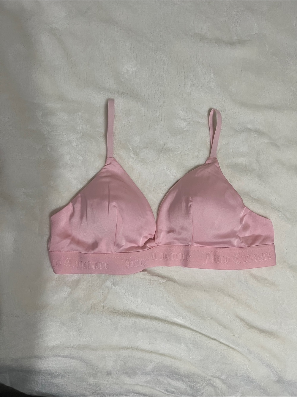 Juicy Couture Light Pink Wireless Triangle Bralette